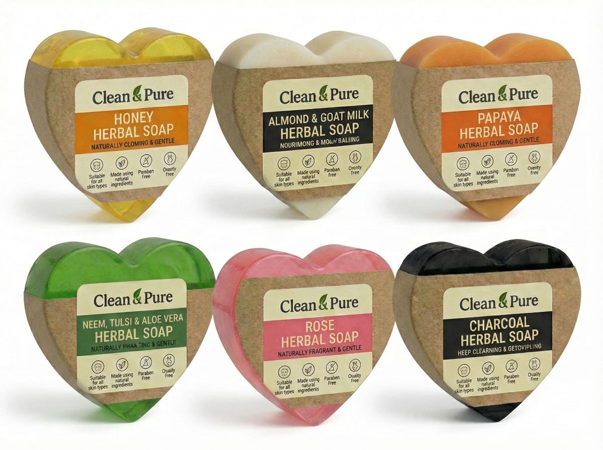 handmade herbal soap set 6