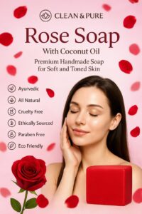 rose soap poster