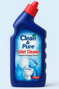 clean & pure power plus sparkling lemon toilet cleaner, 500ml| new efetive organic formulated | long lasting fragneas |
